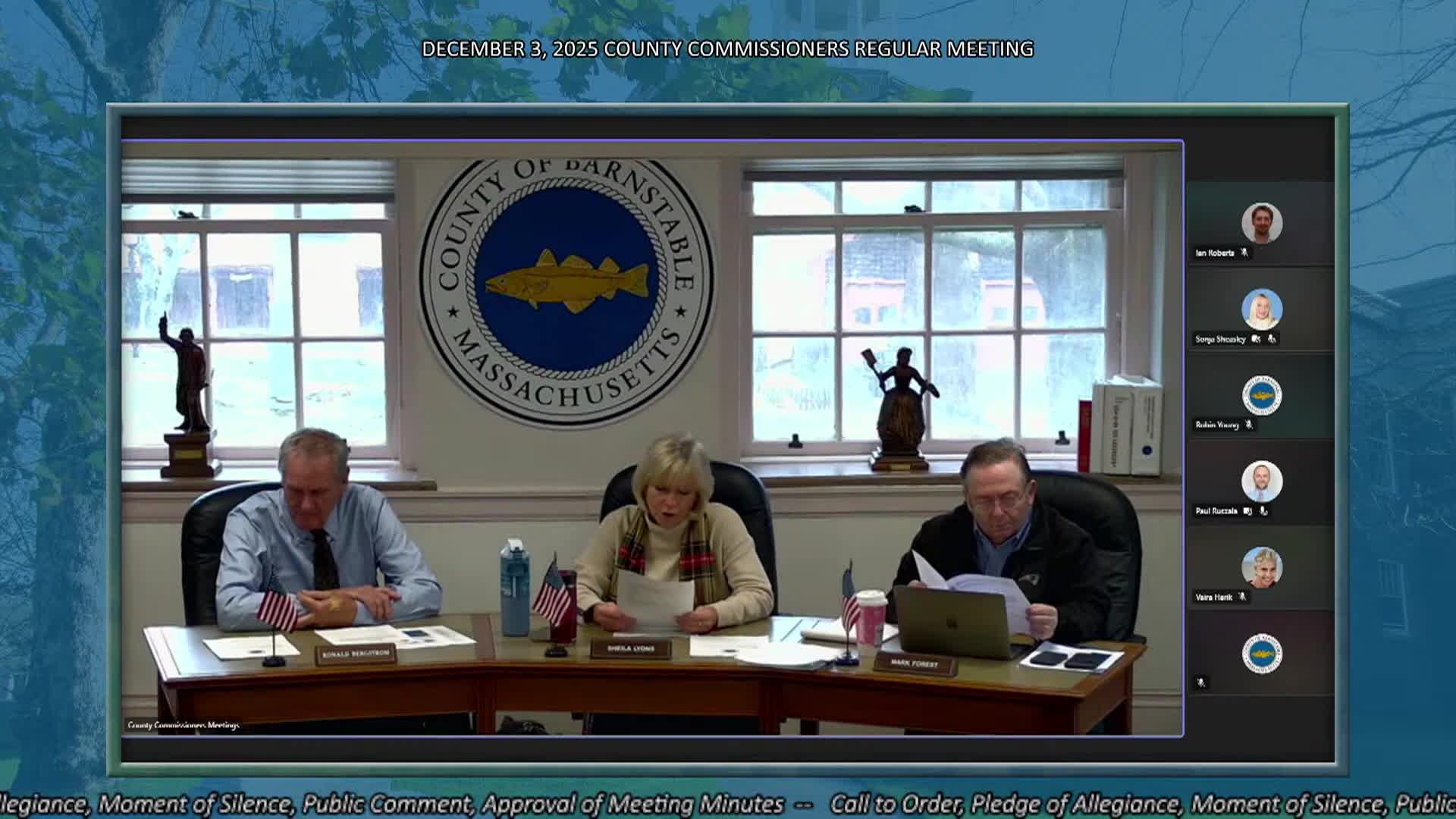 Thumbnail image for Barnstable County Commissioners 12-3-2025