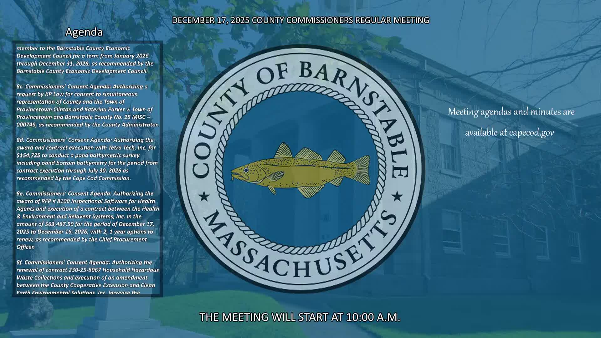 Thumbnail image for Barnstable County Commissioners 12-17-2025