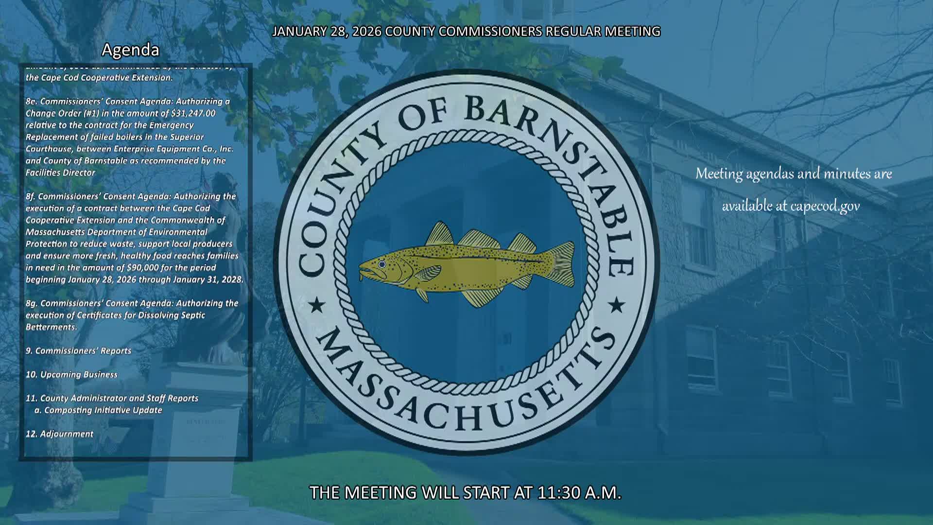 Barnstable County Commissioners 1-28-2026