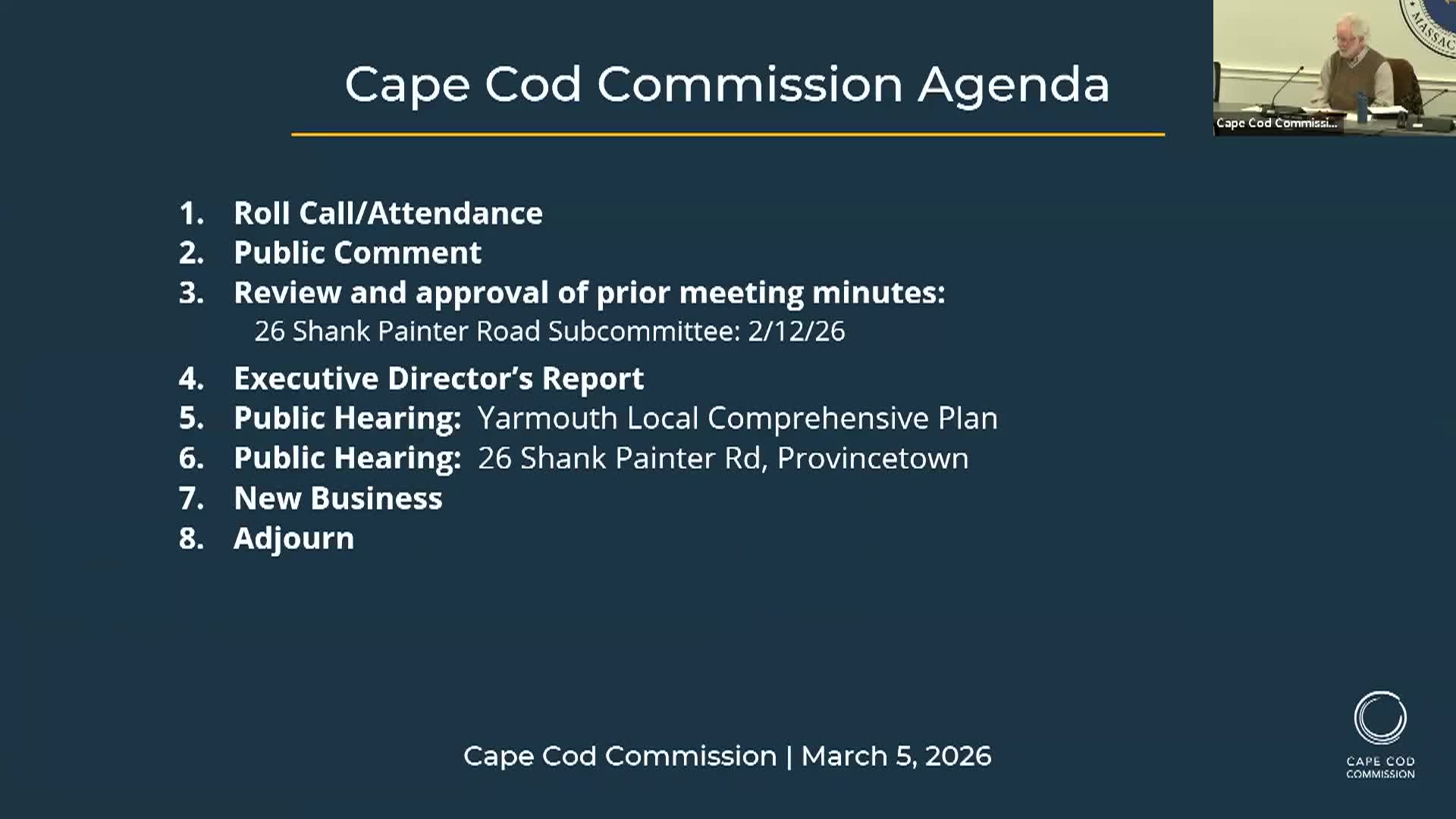 Cape Cod Commission 3-5-2026