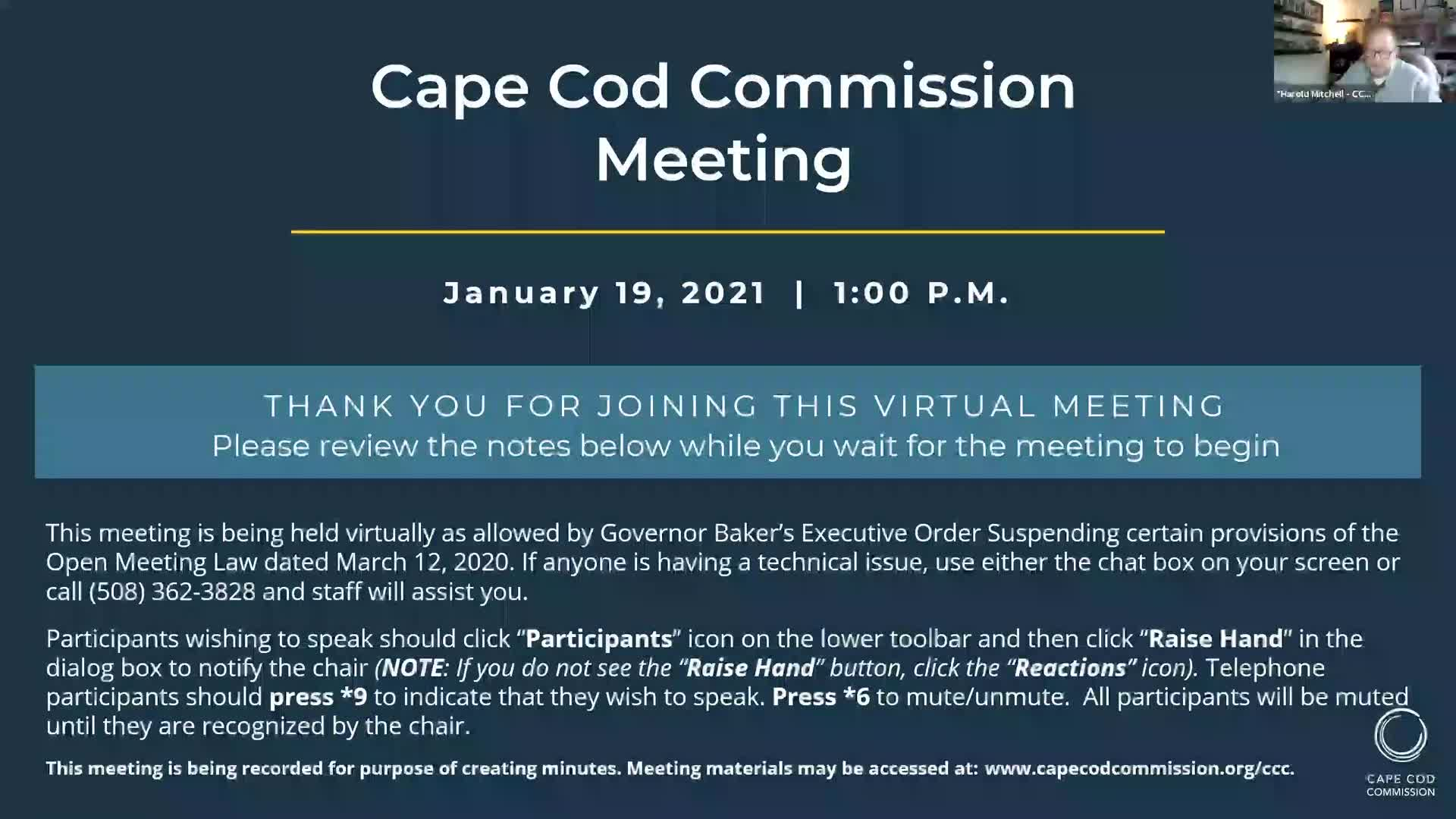 Cape Cod Commission 1-19-2021