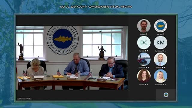 Thumbnail image for Barnstable County Commissioners Special Meeting 7-11-2024