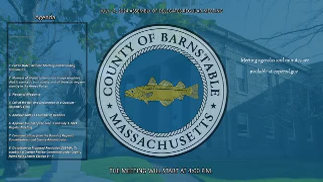 Thumbnail image for Barnstable County Assembly of Delegates 7-17-2024
